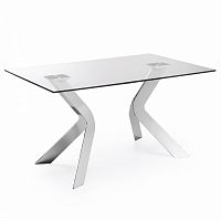 стол virginiaик 150x90 хром clear c100c07 от la forma (ex julia grup) в Костроме