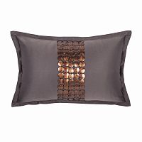 декоративная подушка handwork exclusive прямоугольная темно-серая в Костроме