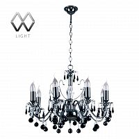 подвесная люстра mw-light барселона 313010208 черная в Костроме
