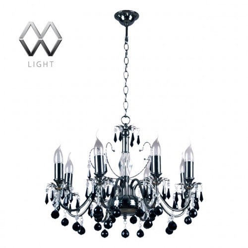 подвесная люстра mw-light барселона 313010208 черная в Костроме