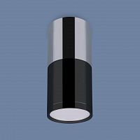 потолочный светодиодный светильник elektrostandard dlr028 6w 4200k хром/черный хром 4690389121982 в Костроме