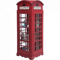 шкаф-витрина london telephone красный в Костроме