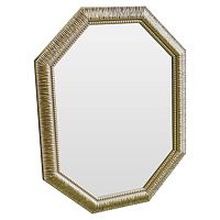 зеркало восьмиугольное золотое с резьбой golden luxury в Костроме