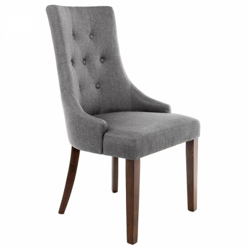 стул деревянный elegance dark walnut / fabric grey в Костроме