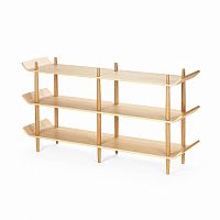 стеллаж bentwood двойной светло-коричневый в Костроме