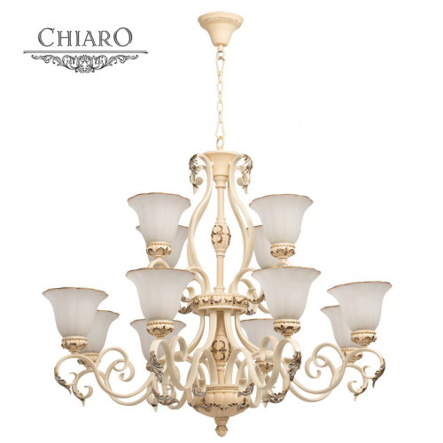подвесная люстра chiaro версаче 254019312 белая в Костроме