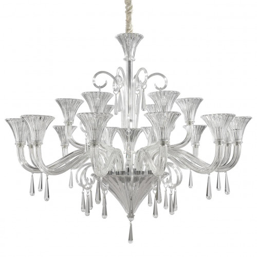 подвесная люстра ideal lux santa sp18 хром в Костроме