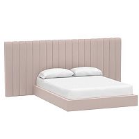 кровать двуспальная с большой спинкой 180x200 розовая avalon extended в Костроме