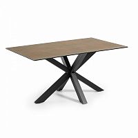 стол arya 160x90 черный, фарфоровый corten c436k10 от la forma (ex julia grup) в Костроме