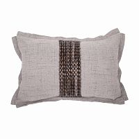 декоративная подушка handwork exclusive прямоугольная светло-серая в Костроме