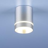 потолочный светодиодный светильник elektrostandard dlr021 9w 4200k хром матовый 4690389102943 в Костроме