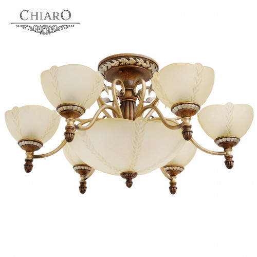 потолочная люстра chiaro версаче 254012909 бежевая в Костроме