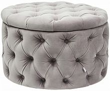 kare design пуф desire, коллекция "желание" 73*46*73, бархат, полиуретан, сосна, серый в Костроме