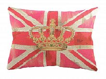 большая подушка с британским флагом crown pink в Костроме