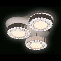 потолочная светодиодная люстра ambrella light orbital high-tech fh12/3 wh 96w d500 в Костроме