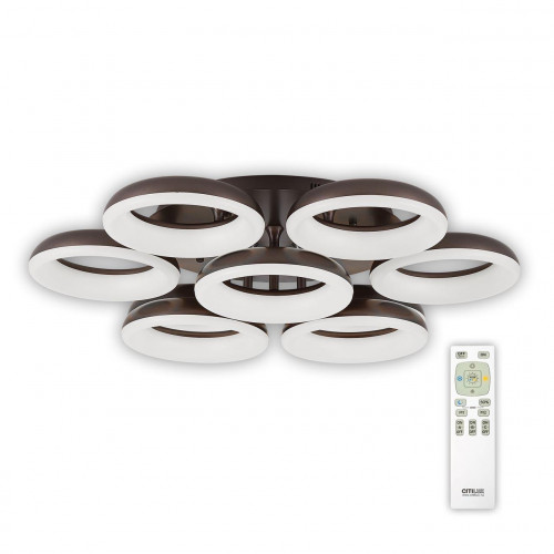 потолочная светодиодная люстра citilux паркер кофе cl225195r в Костроме