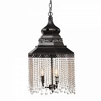люстра подвесная черная с хрустальными подвесками chandelier в Костроме