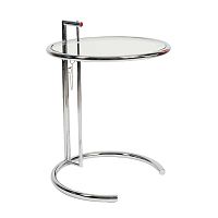 стол журнальный eileen gray style cocktail table e-1027 прозрачный в Костроме
