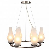подвесная люстра arte lamp lombardy a6801sp-6br белая в Костроме