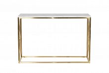 консоль белая с золотыми ножками bianco namibia 120x40x78 см в Костроме