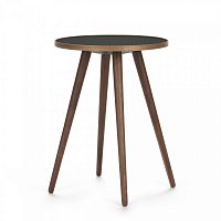 стол кофейный sputnik высота 55 black and brown коричневы в Костроме