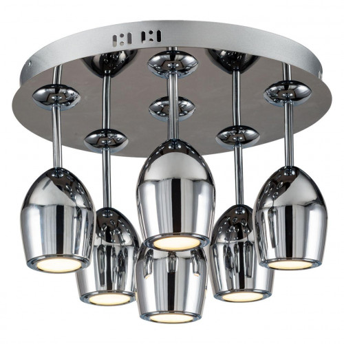 дизайнерская потолочная светодиодная люстра spot light merlot 1194668 хром в Костроме