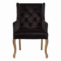 кресло с ушами черное ashby chair в Костроме