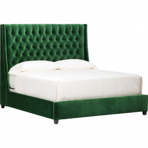 кровать двуспальная 160х200 зеленая emerald в Костроме