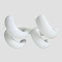 потолочная светодиодная люстра ambrella light orbital cloud fc11/4 wh 80w d620*500 в Костроме