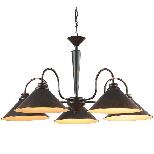 подвесная люстра arte lamp cone a9330lm-5br в Костроме