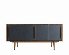 комод bruni black четыре дверки черный в Костроме