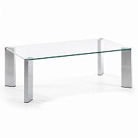 журнальный столик corner 110x60 со стеклянной столеницей c363c07 от la forma (ex julia grup) в Костроме