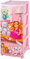 комод 4-х секционный 40х48х95 см violet кукла в Костроме