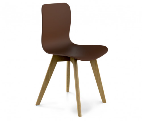 стул dsw коричневый s42 (eames style) в Костроме