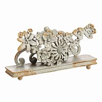 подставка для визиток pewter flower серая в Костроме