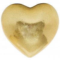 фигурка сердечко 7,6х7,1х4,6 золотое в Костроме