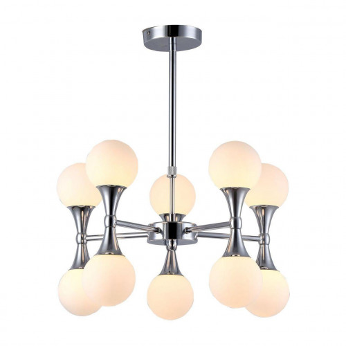 подвесная люстра arte lamp a9162lm-10cc белая в Костроме