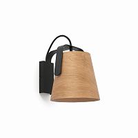 stood бра черное + wood e27 max 20w от faro в Костроме