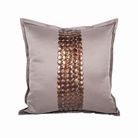 декоративная подушка handwork exclusive квадратная бежевая в Костроме