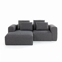 диван blok sofa 2 левый угол темно-серый от la forma (ex julia grup) в Костроме