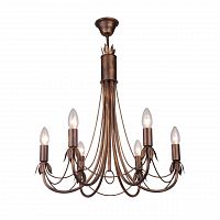 подвесная люстра toplight lucinda tl7350d-06br в Костроме