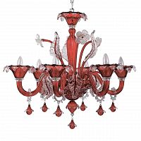 подвесная люстра ideal lux ca vendramin sp6 rosso в Костроме