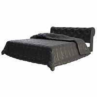 кровать двуспальная 160х200 черная из экокожи adelle в Костроме