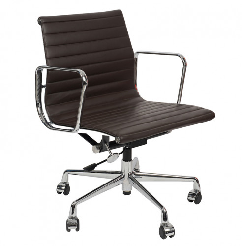 кресло eames style кофейная кожа в Костроме