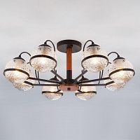 потолочная люстра eurosvet livia 70081/8 черный в Костроме