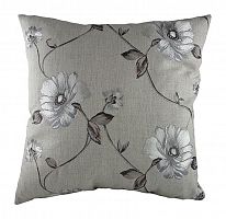 подушка с цветочным орнаментом gray flowers в Костроме