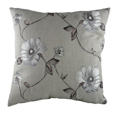 подушка с цветочным орнаментом gray flowers в Костроме
