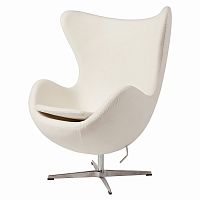 кресло egg chair белое в Костроме