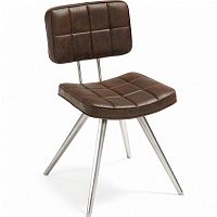 стул lola seat pu brown ножки из нержаеющей стали c589u09 от la forma (ex julia grup) в Костроме