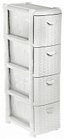 комод idea (м-пластика) ротанг узкий 4 секции (м 2814) в Костроме